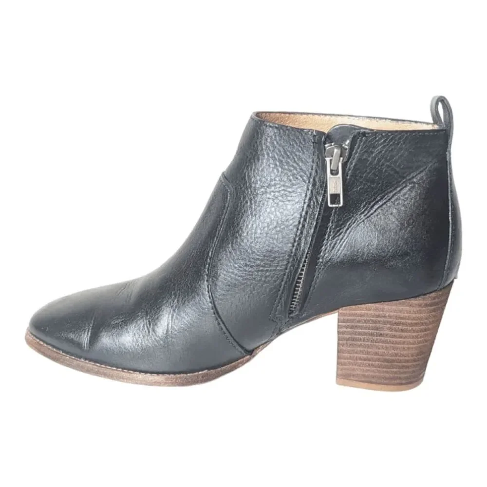 MADEWELL The Brenner Boot in Black Leather Size 7.5